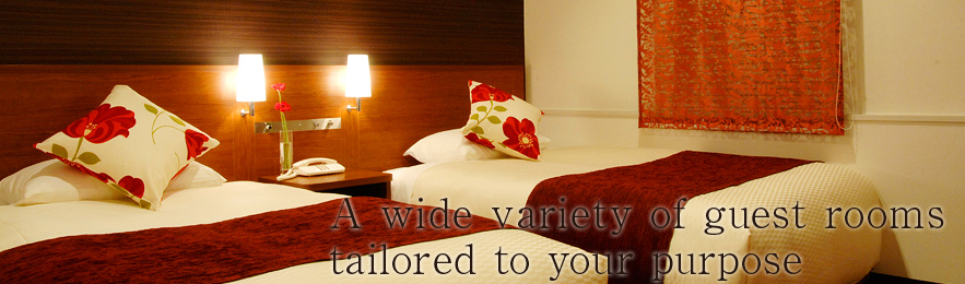A wide variety of guest rooms tailored to your purpose
