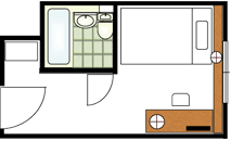 Floor plan：Single room