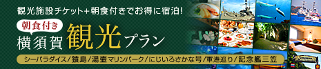 観光プランバナー・シーパラダイス・猿島・にじいろさかな号・湯壺マリンパーク・軍港巡り・記念艦三笠